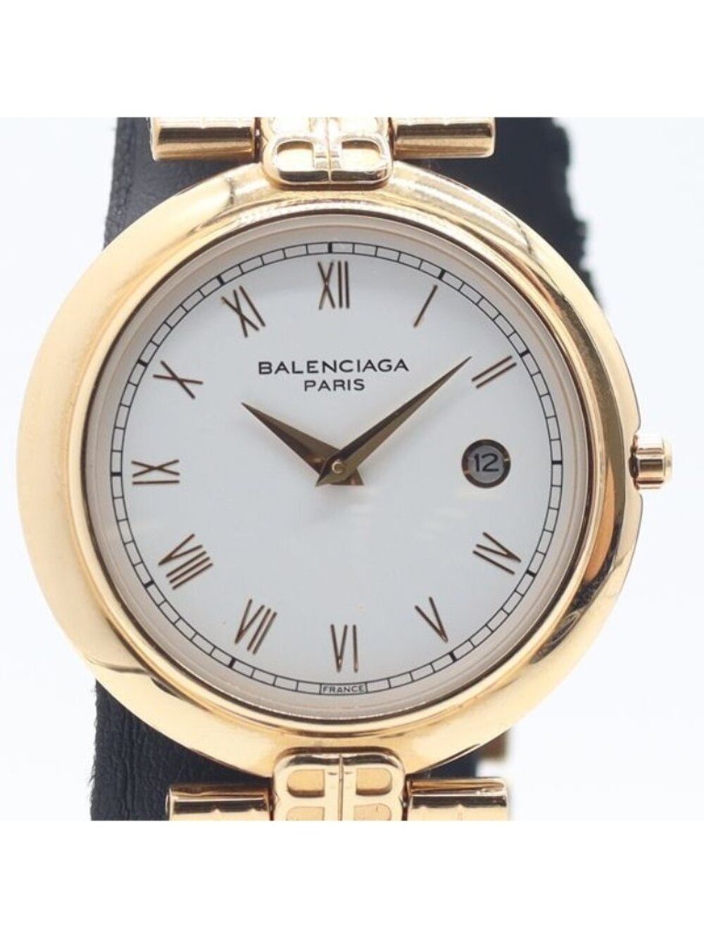 Balenciaga Date White Dial Watch
